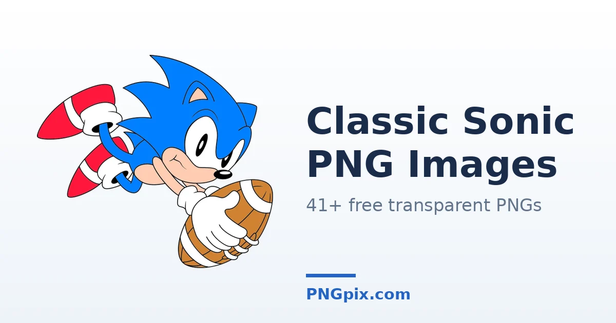Classic Sonic PNG images