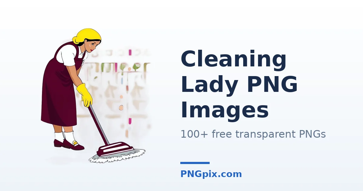 Cleaning Lady PNG images