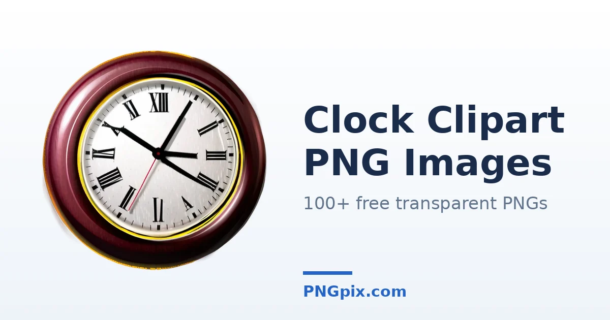Clock Clipart PNG images