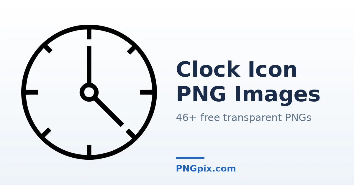 Clock Icon PNG images