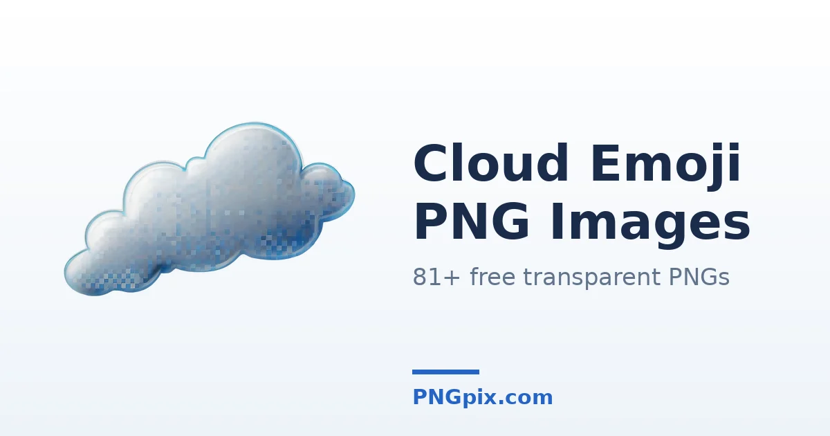 Cloud Emoji PNG images