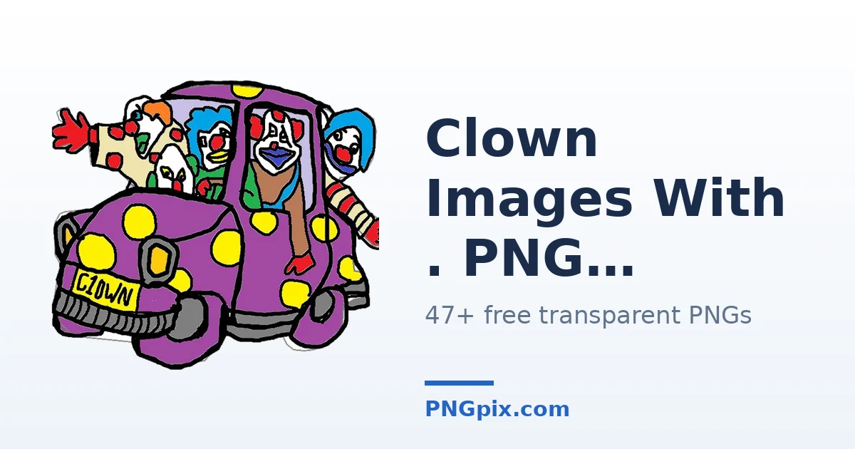 Clown Images With . PNG images