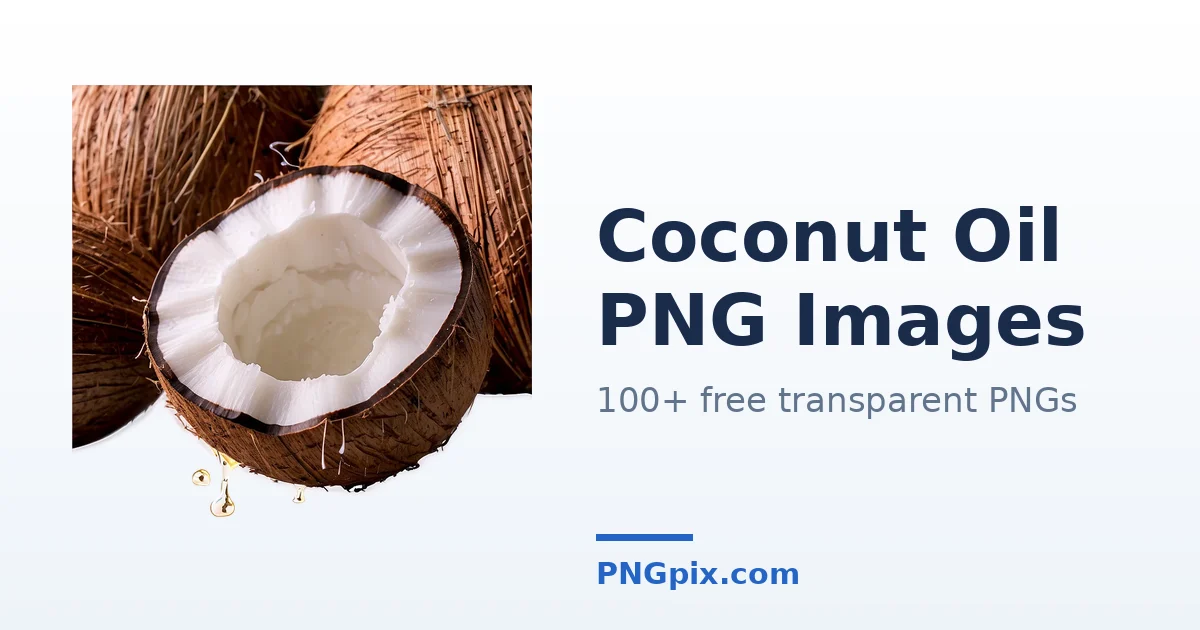 Coconut Oil PNG images