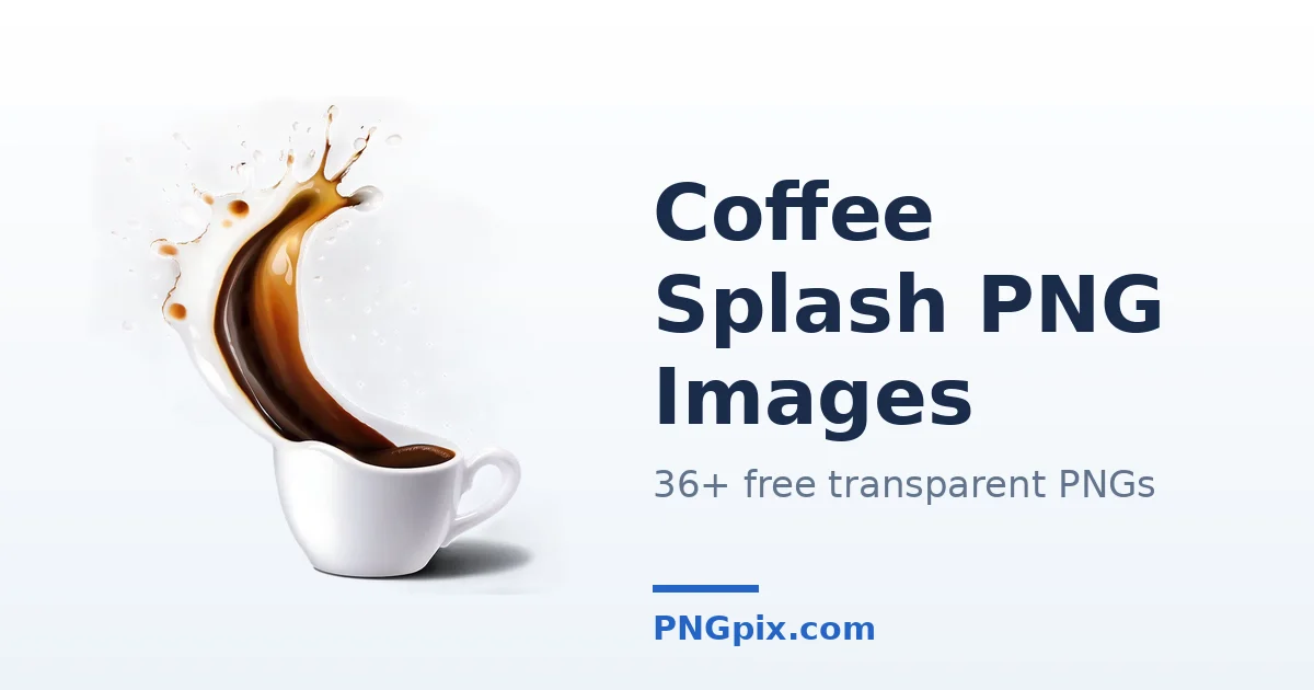Coffee Splash PNG images