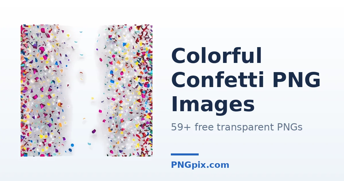 Colorful Confetti PNG images