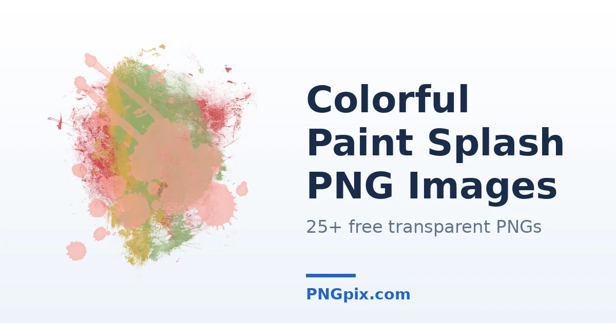 Colorful Paint Splash PNG images