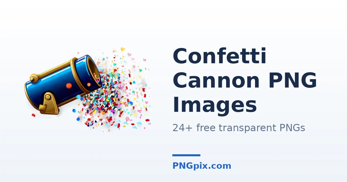 Confetti Cannon PNG images