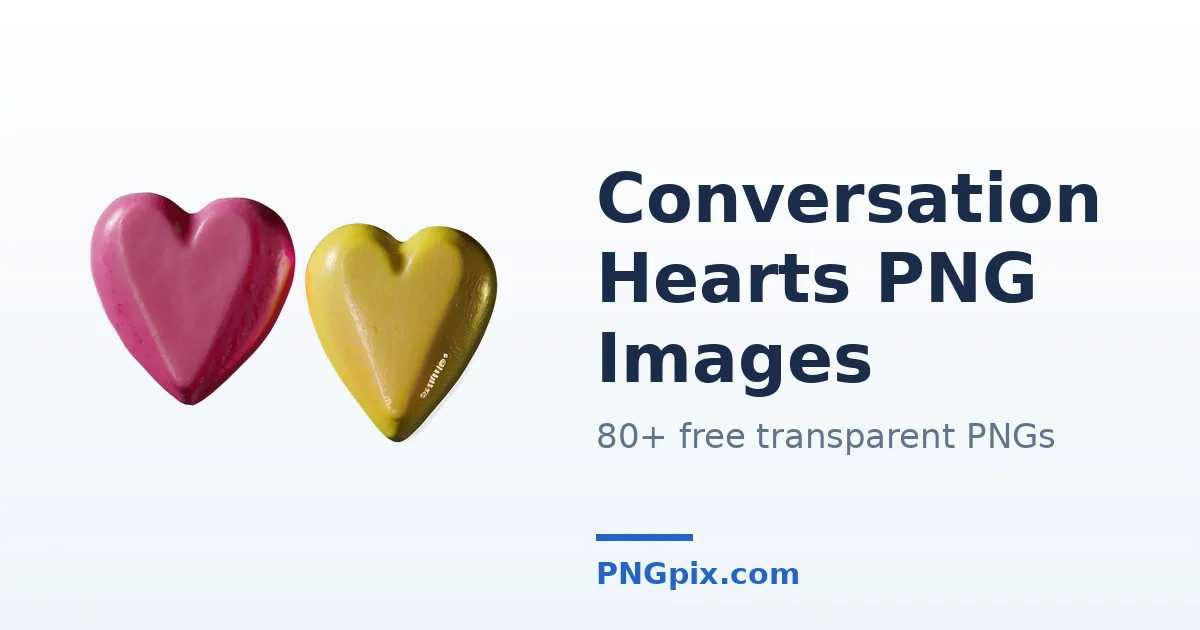 Conversation Hearts PNG images