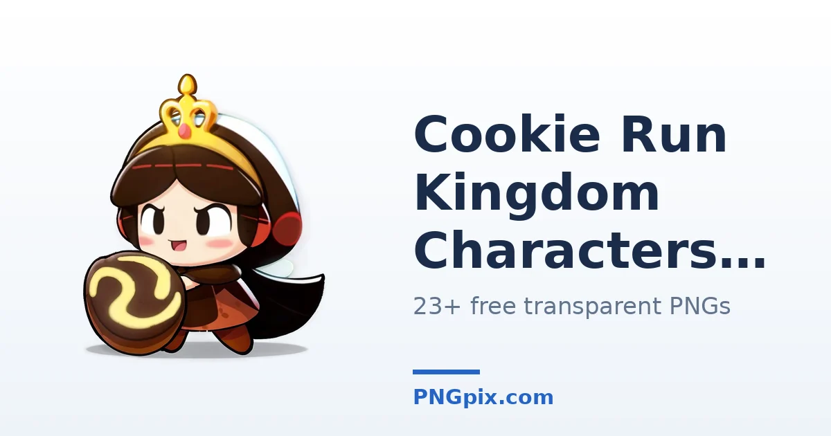 Cookie Run Kingdom Characters PNG images