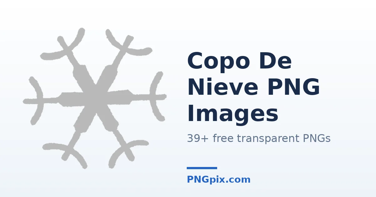 Copo De Nieve PNG images