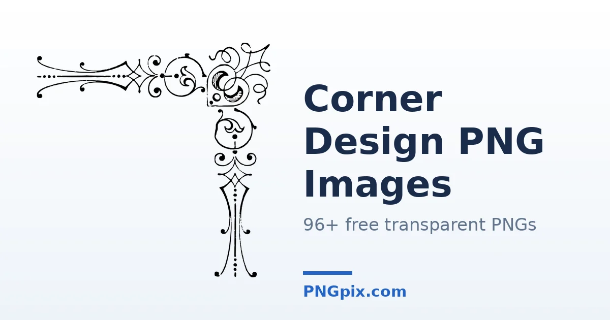 Corner Design PNG images