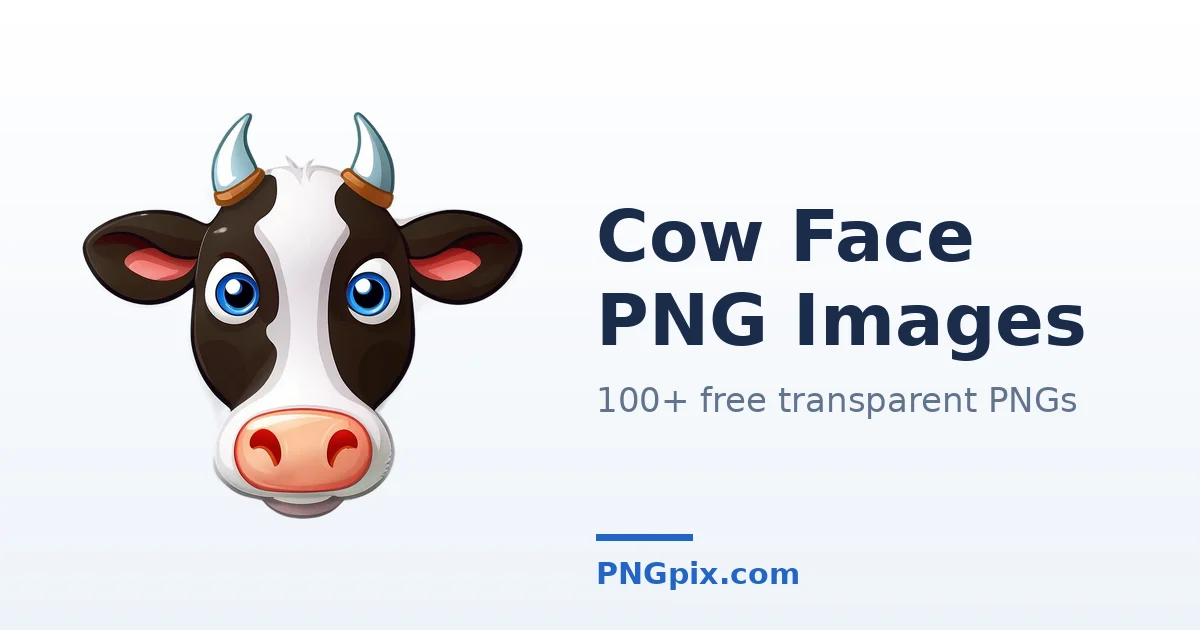 Cow Face PNG images