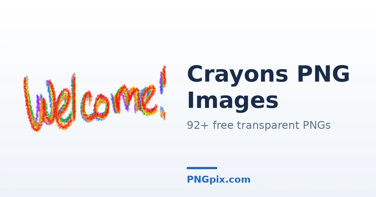 Crayons PNG images
