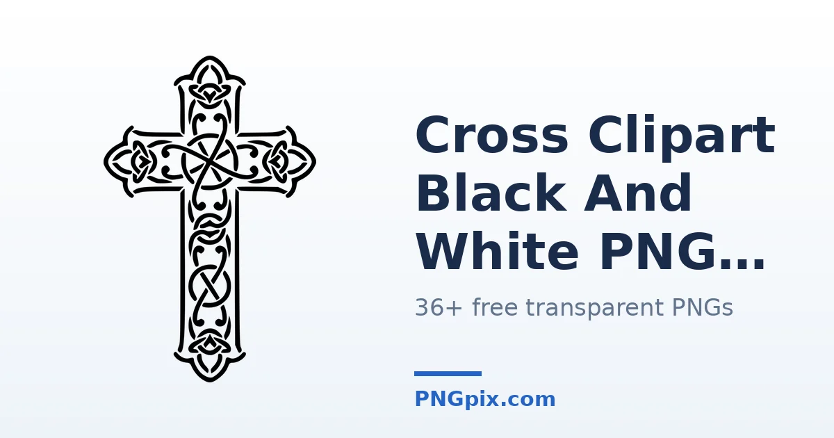 Cross Clipart Black And White PNG images