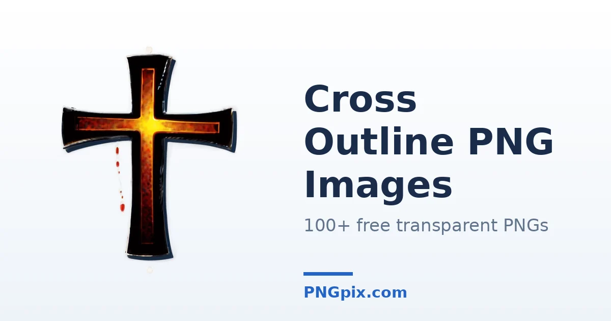 Cross Outline PNG images