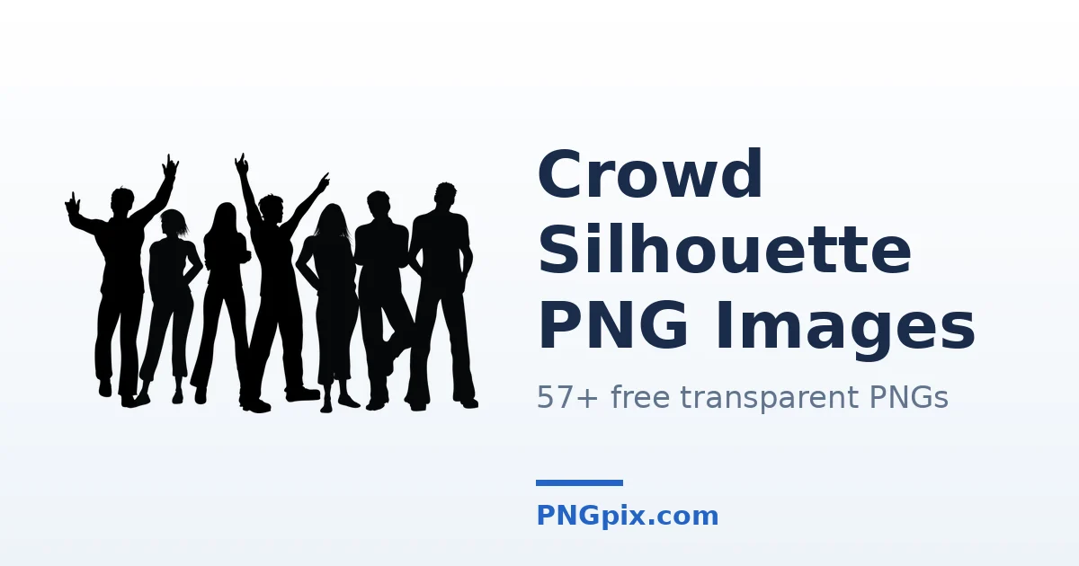 Crowd Silhouette PNG images