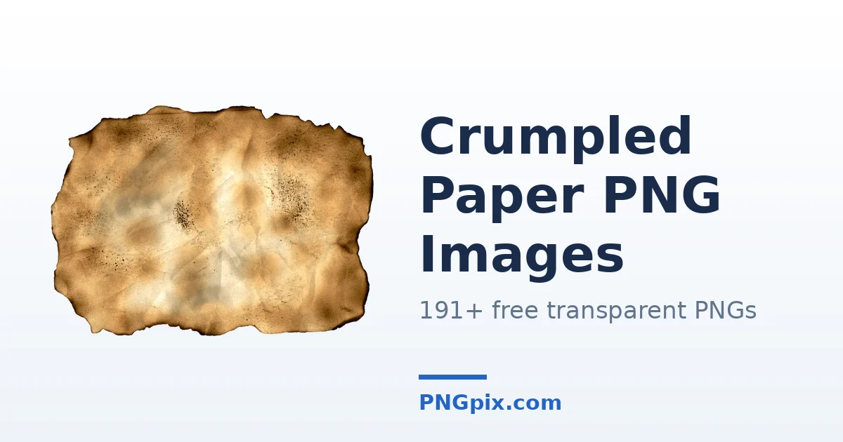 Crumpled Paper PNG images