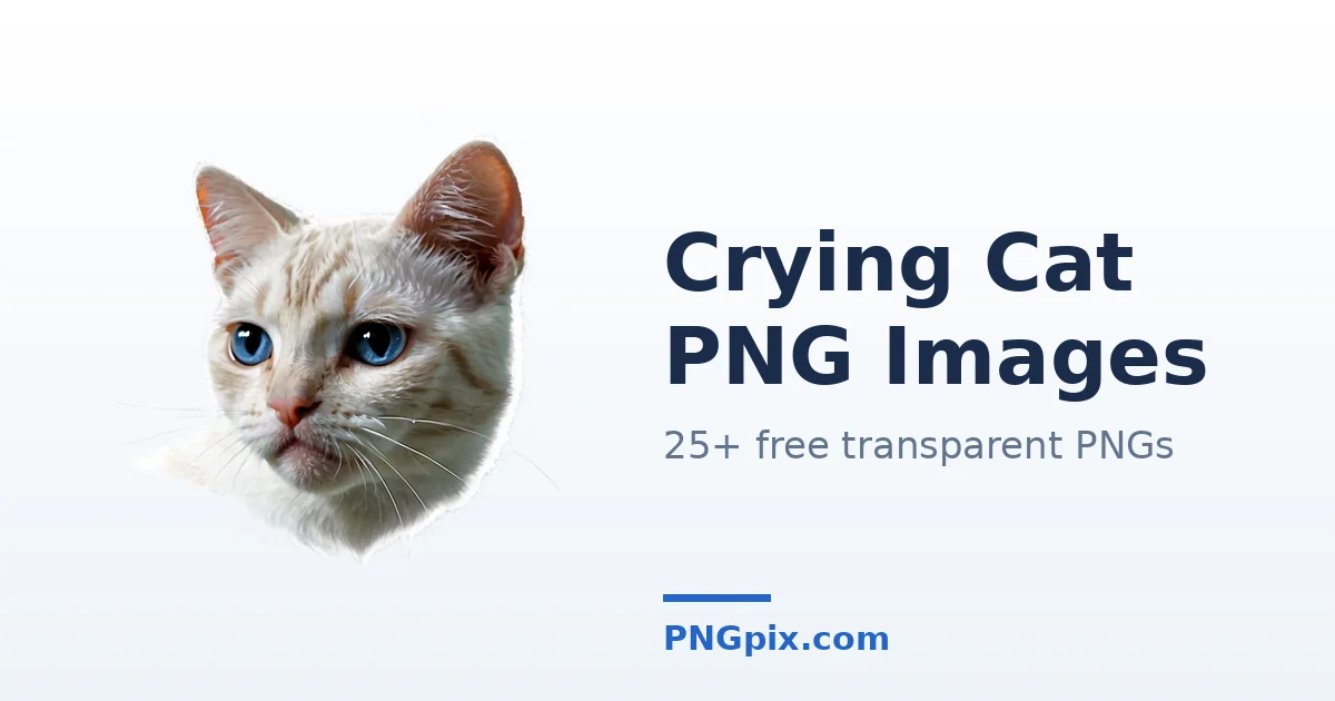 Crying Cat PNG images