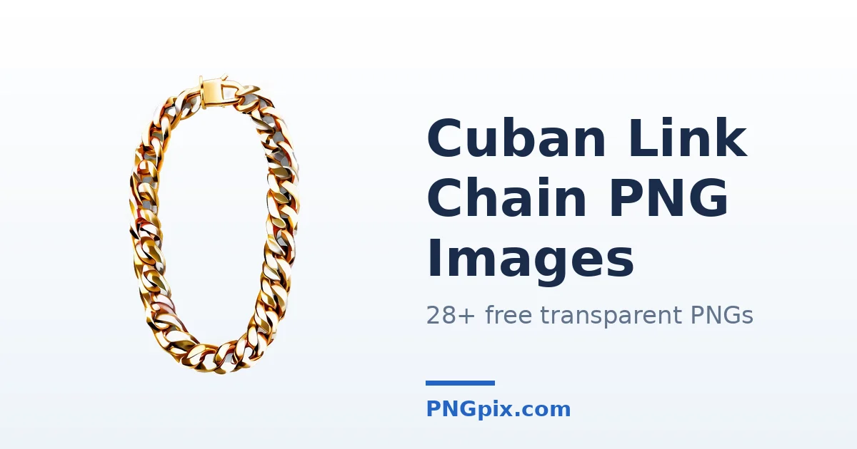 Cuban Link Chain PNG images