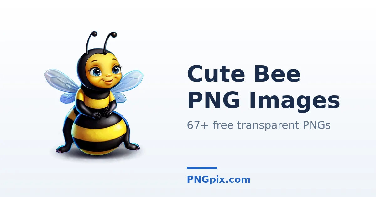 Cute Bee PNG images