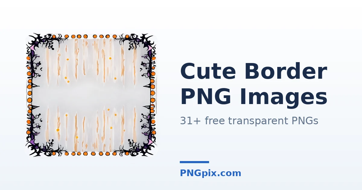 Cute Border PNG images