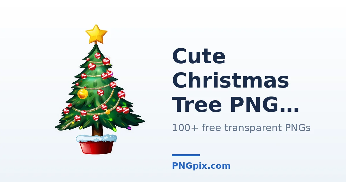 Cute Christmas Tree PNG images