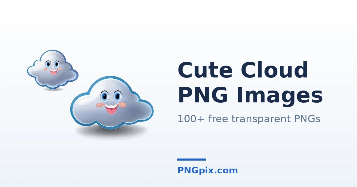 Cute Cloud PNG images