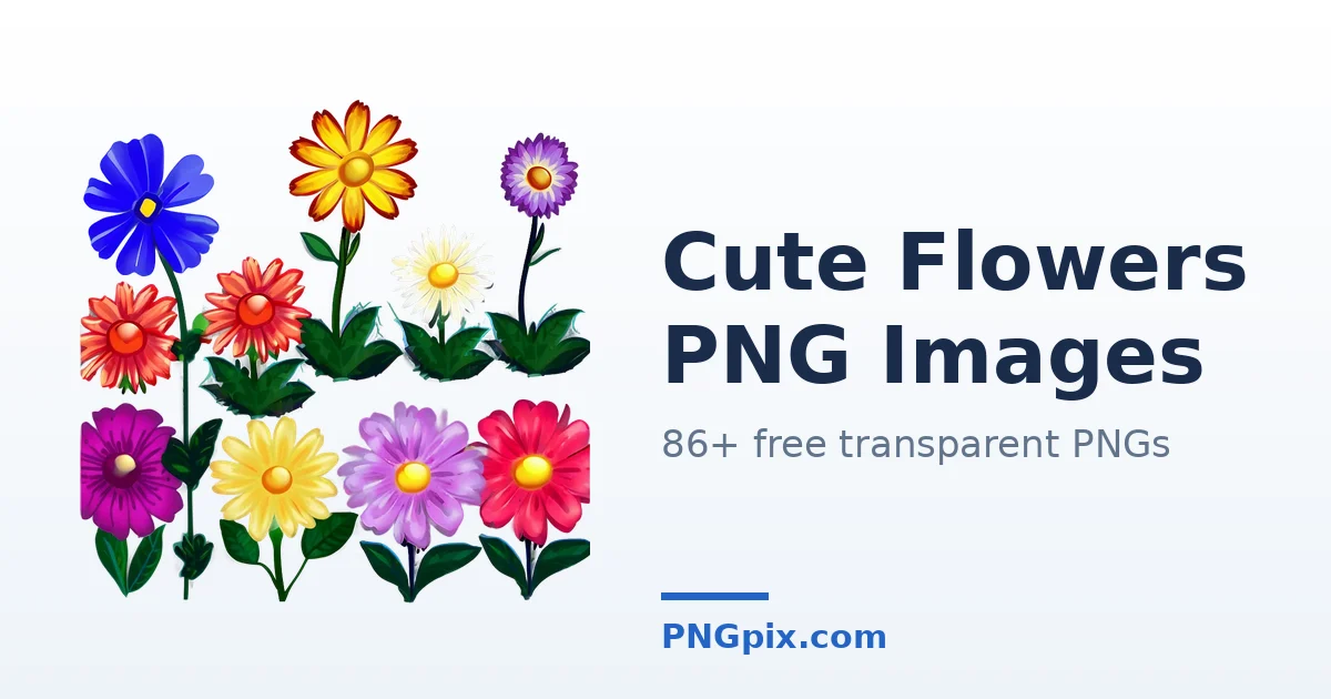 Cute Flowers PNG images