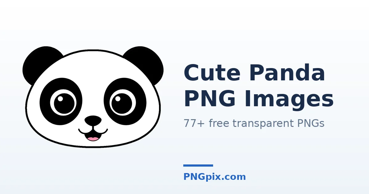 Cute Panda PNG images