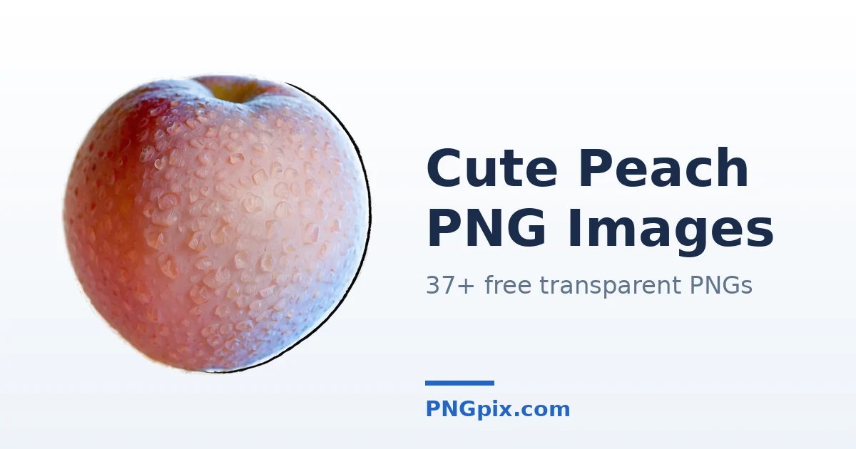 Cute Peach PNG images