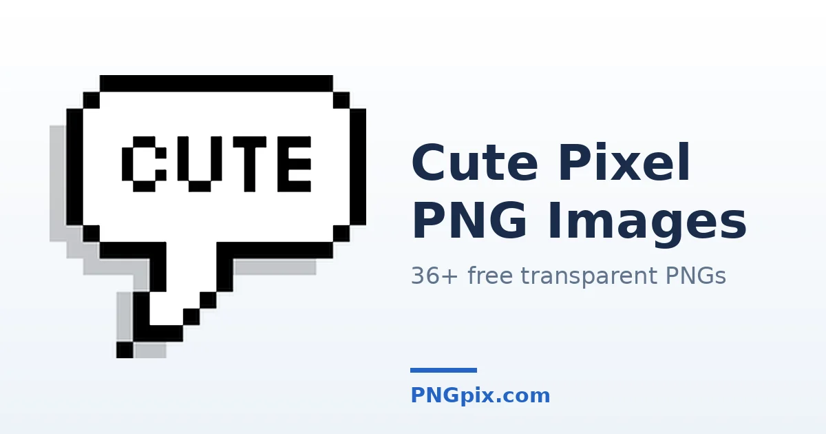 Cute Pixel PNG images