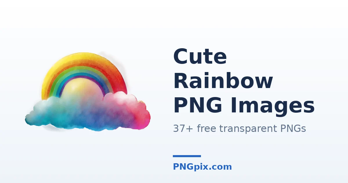 Cute Rainbow PNG images