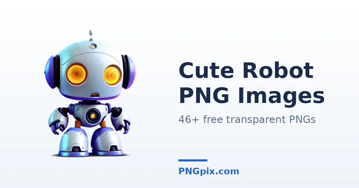 Cute Robot PNG images