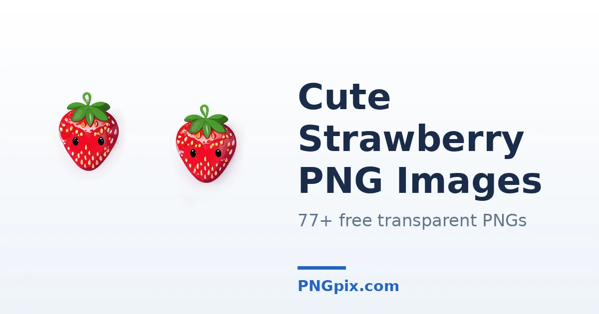 Cute Strawberry PNG images