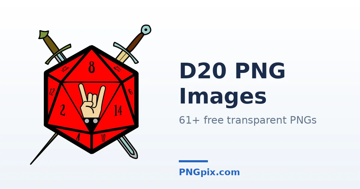D20 PNG images