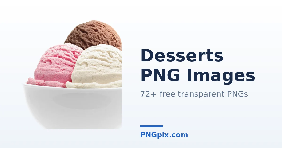 Desserts PNG images