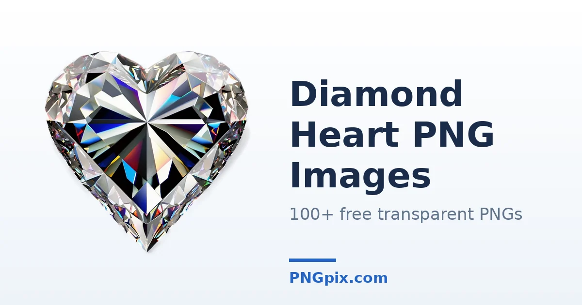 Diamond Heart PNG images