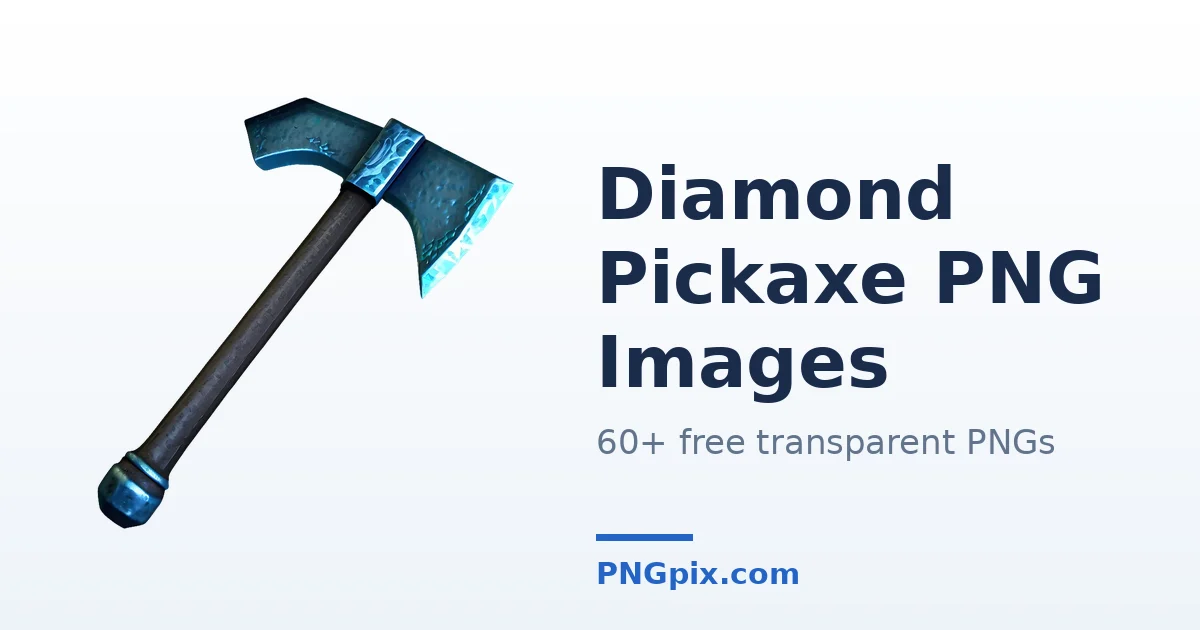 Diamond Pickaxe PNG images