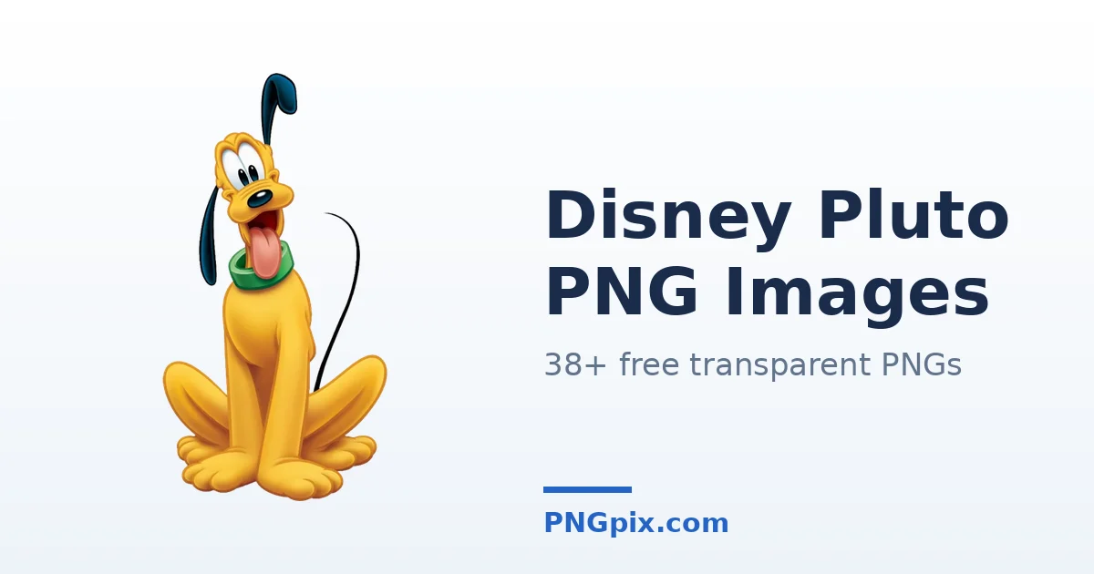 Disney Pluto PNG images
