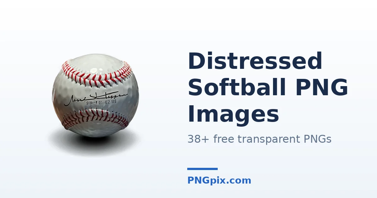 Distressed Softball PNG images