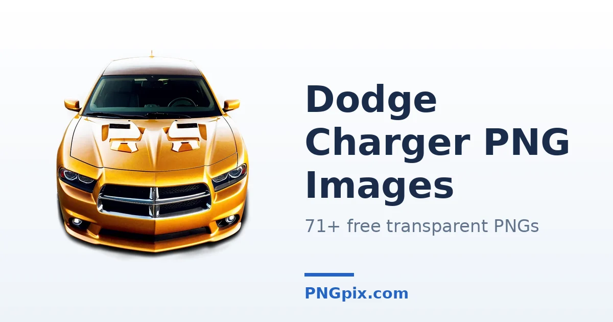 Dodge Charger PNG images