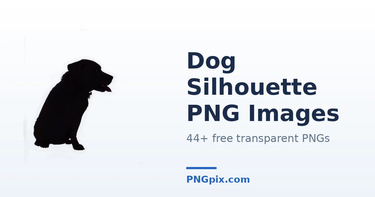 Dog Silhouette PNG images