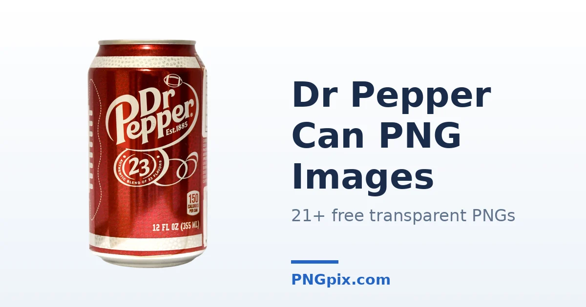 Dr Pepper Can PNG images