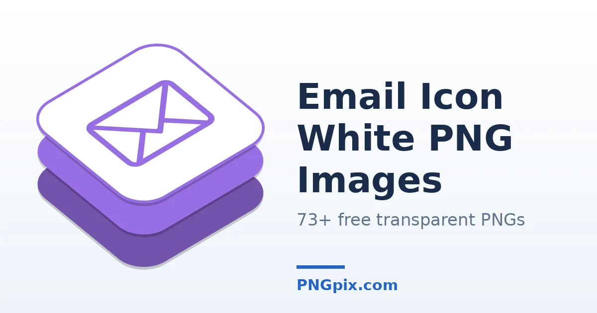 Email Icon White PNG images