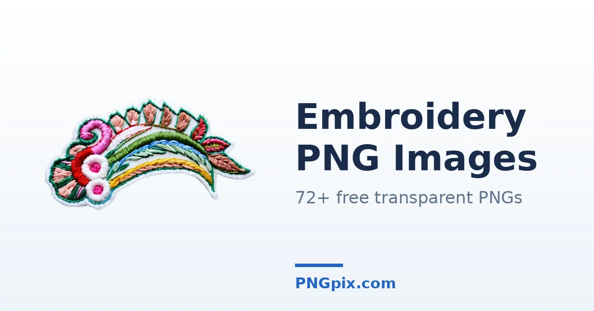 Embroidery PNG images