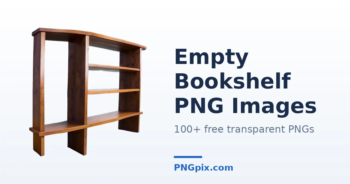 Empty Bookshelf PNG images