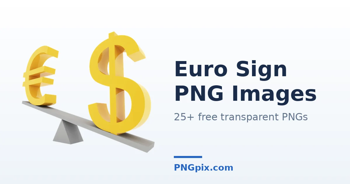 Euro Sign PNG images