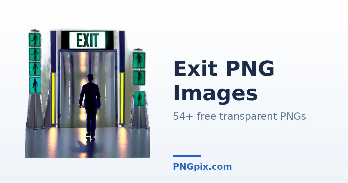 Exit PNG images