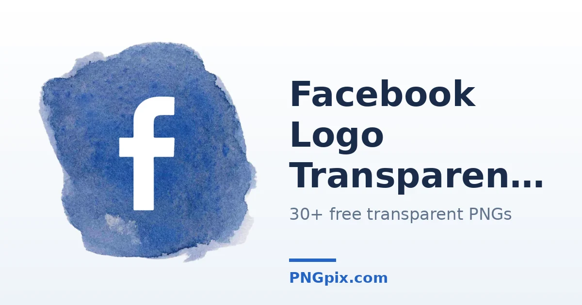 Facebook Logo Transparent Background PNG images