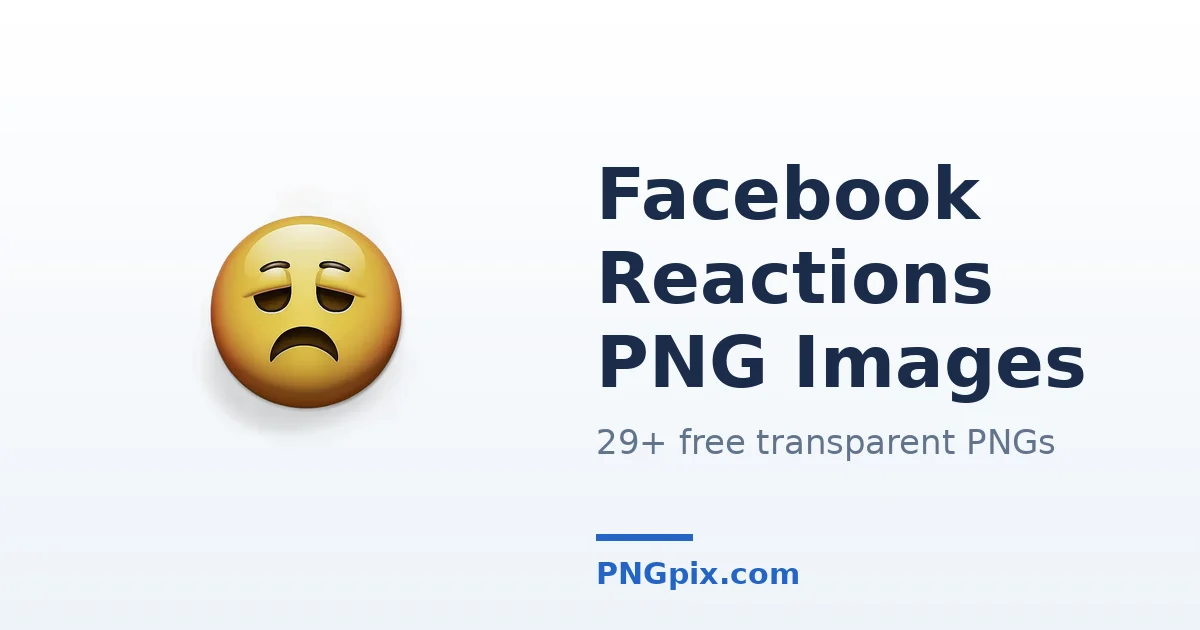 Facebook Reactions PNG images